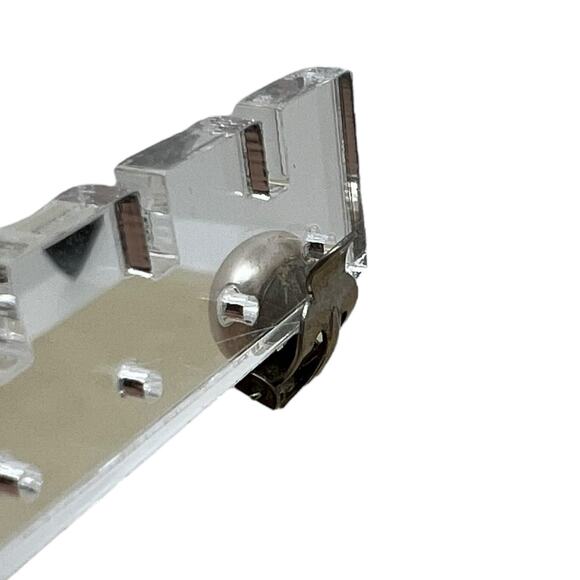 Vintage Silver Pearl Clip-On Earring Classic Mid-Century Single Statement Piece - Picture 5 of 9